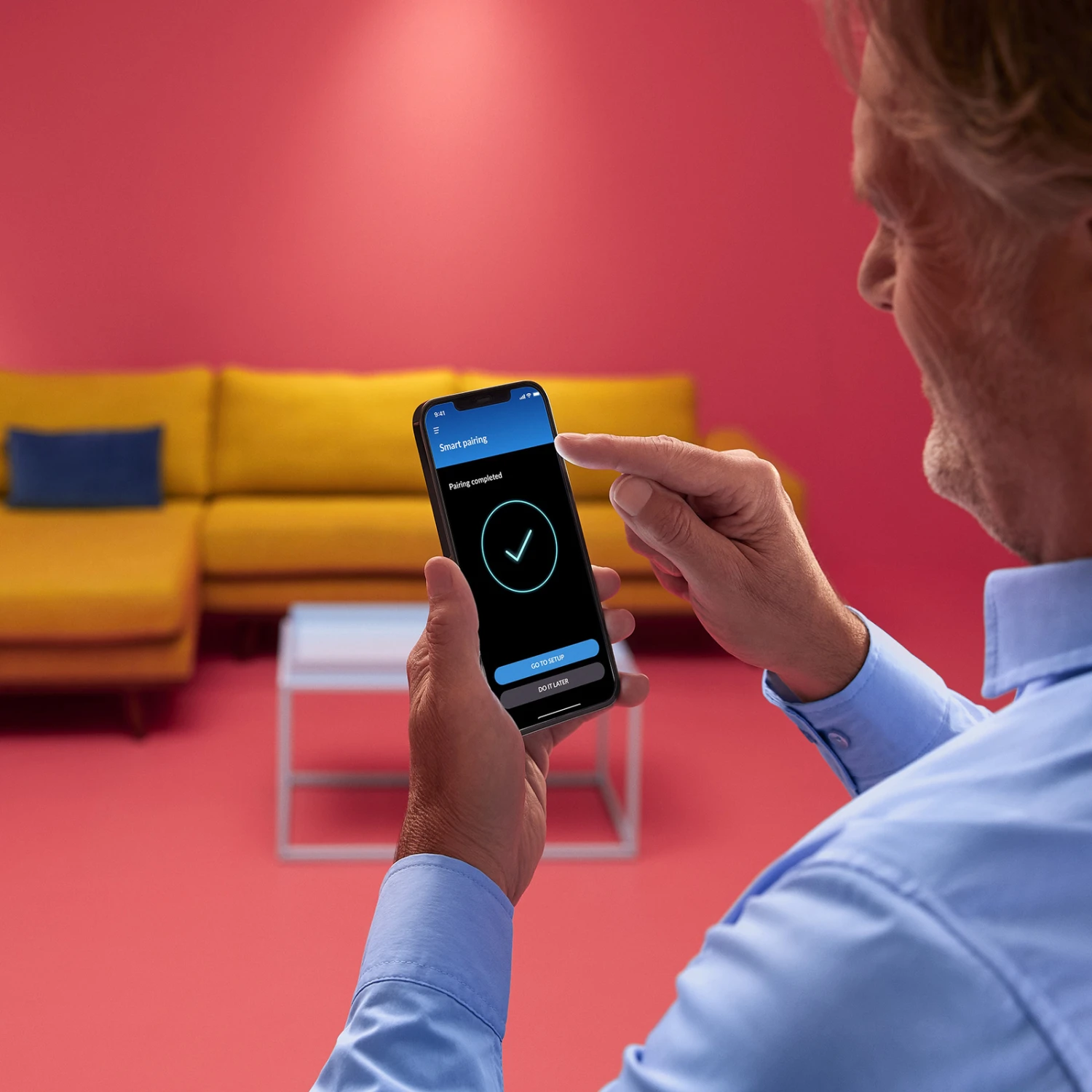 WiZ LED-Wandleuchte Up&Down, Schwarz 6 WiZ LED-Wandleuchte Up&Down, Schwarz – Bild 6