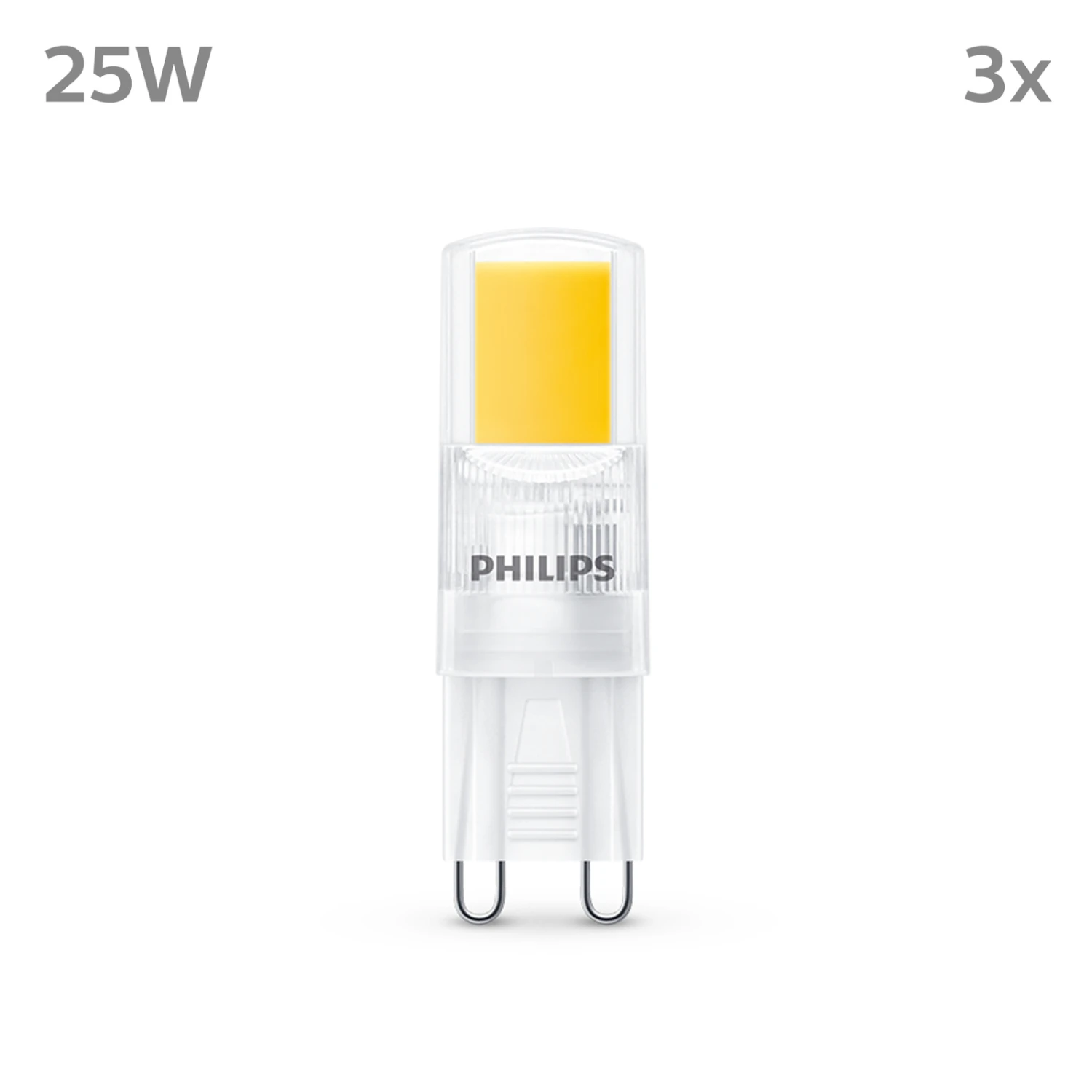 Philips LED-Lampe G9 2W 220lm 2.700K Klar 3er 2 Philips LED-Lampe G9 2W 220lm 2.700K Klar 3er – Bild 2