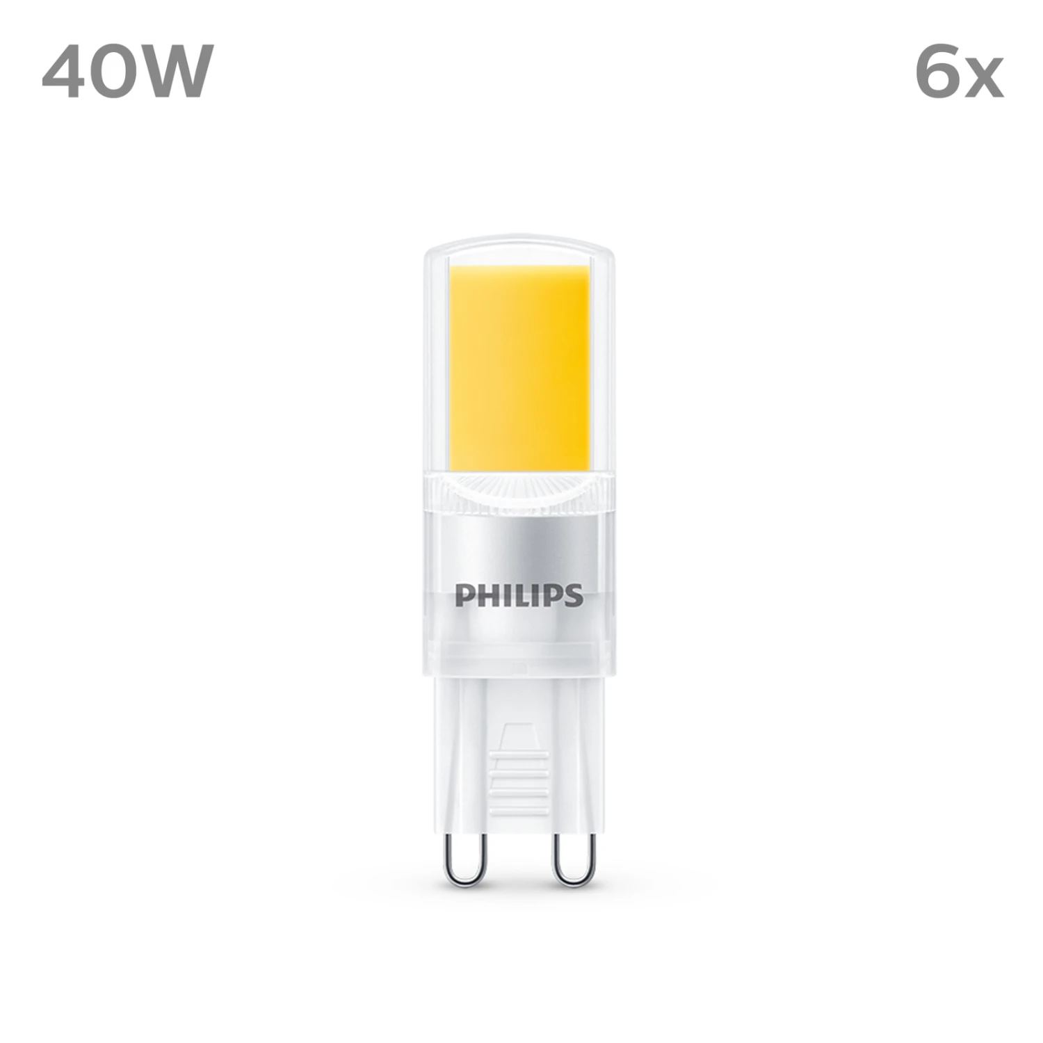 Philips LED-Lampe G9 3,2W 400lm 2.700K Klar 6er 2 Philips LED-Lampe G9 3,2W 400lm 2.700K Klar 6er – Bild 2