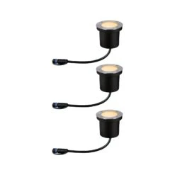 Paulmann Plug & Shine LED-Einbaulampe 4,5W 3er-Set
