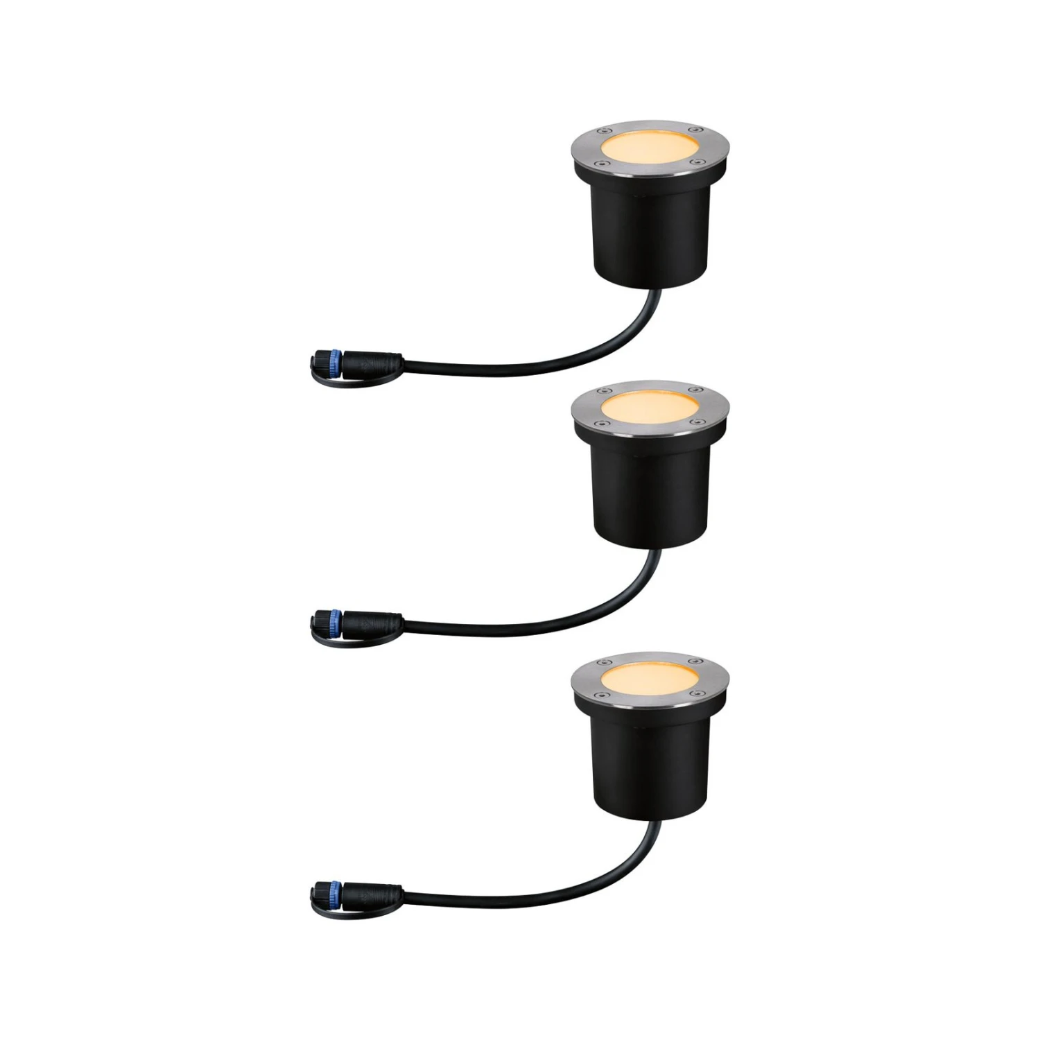 Paulmann Plug & Shine LED-Einbaulampe 4,5W 3er-Set 1 Paulmann Plug & Shine LED-Einbaulampe 4,5W 3er-Set