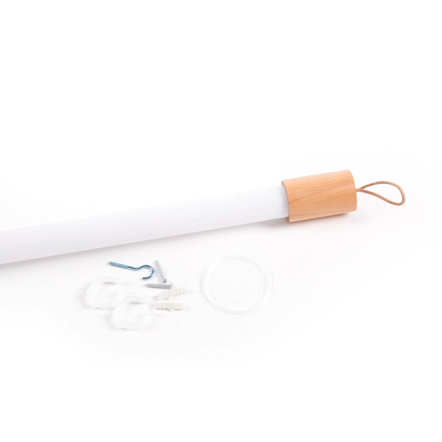 SELETTI Linea LED-Stehleuchte Mit Holz, Weiß 7 SELETTI Linea LED-Stehleuchte Mit Holz, Weiß – Bild 7