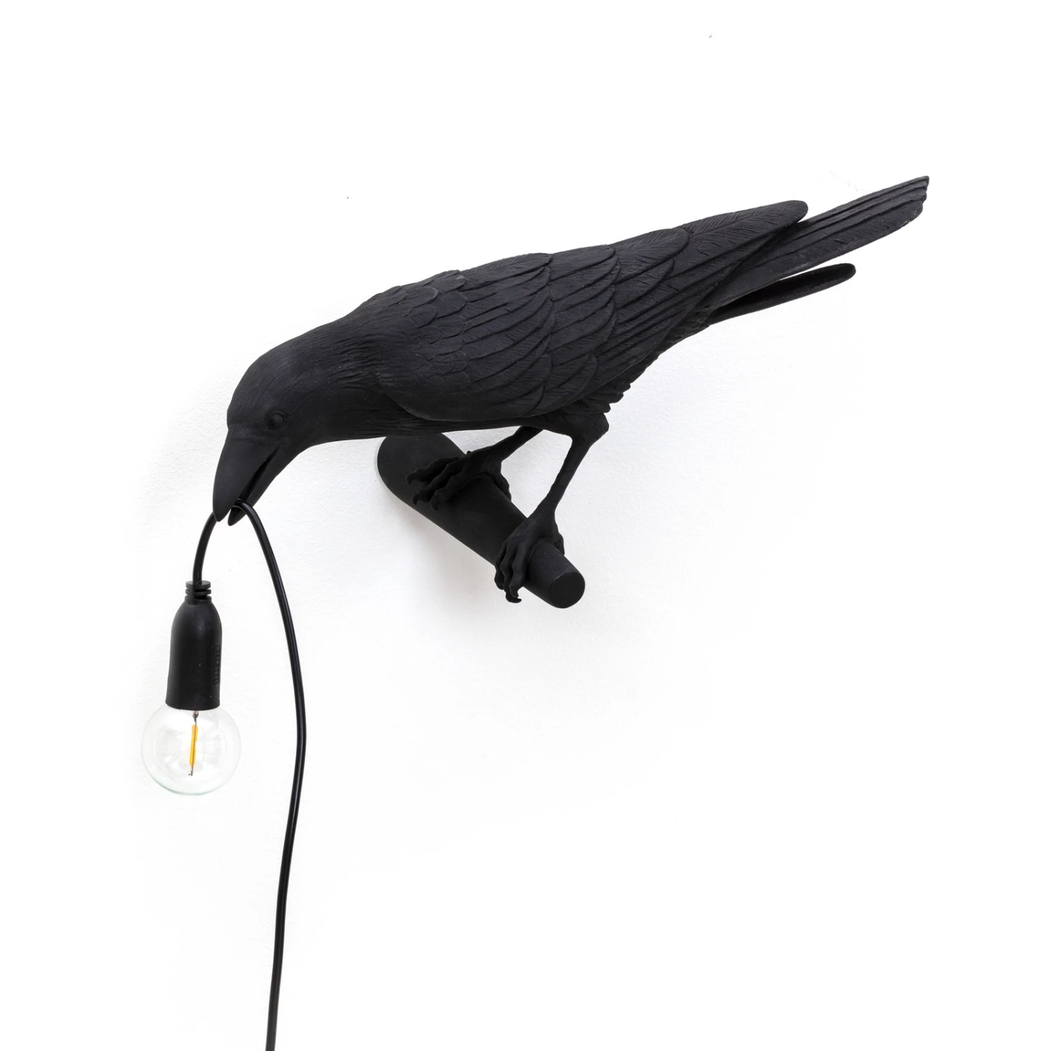 SELETTI Bird Lamp LED-Dekowandlampe, Links Schwarz 3 SELETTI Bird Lamp LED-Dekowandlampe, Links Schwarz – Bild 3