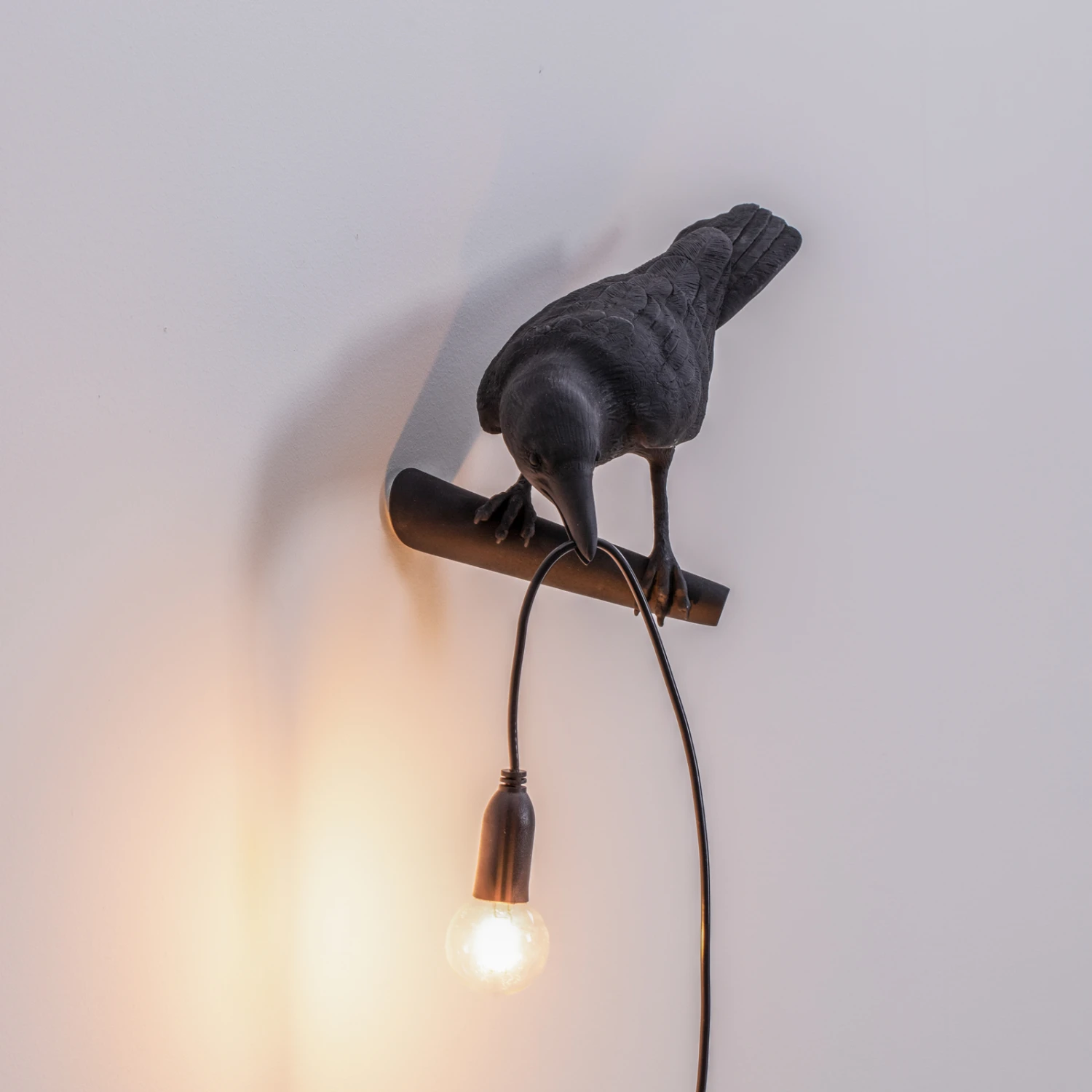 SELETTI Bird Lamp LED-Dekowandlampe, Links Schwarz 7 SELETTI Bird Lamp LED-Dekowandlampe, Links Schwarz – Bild 7