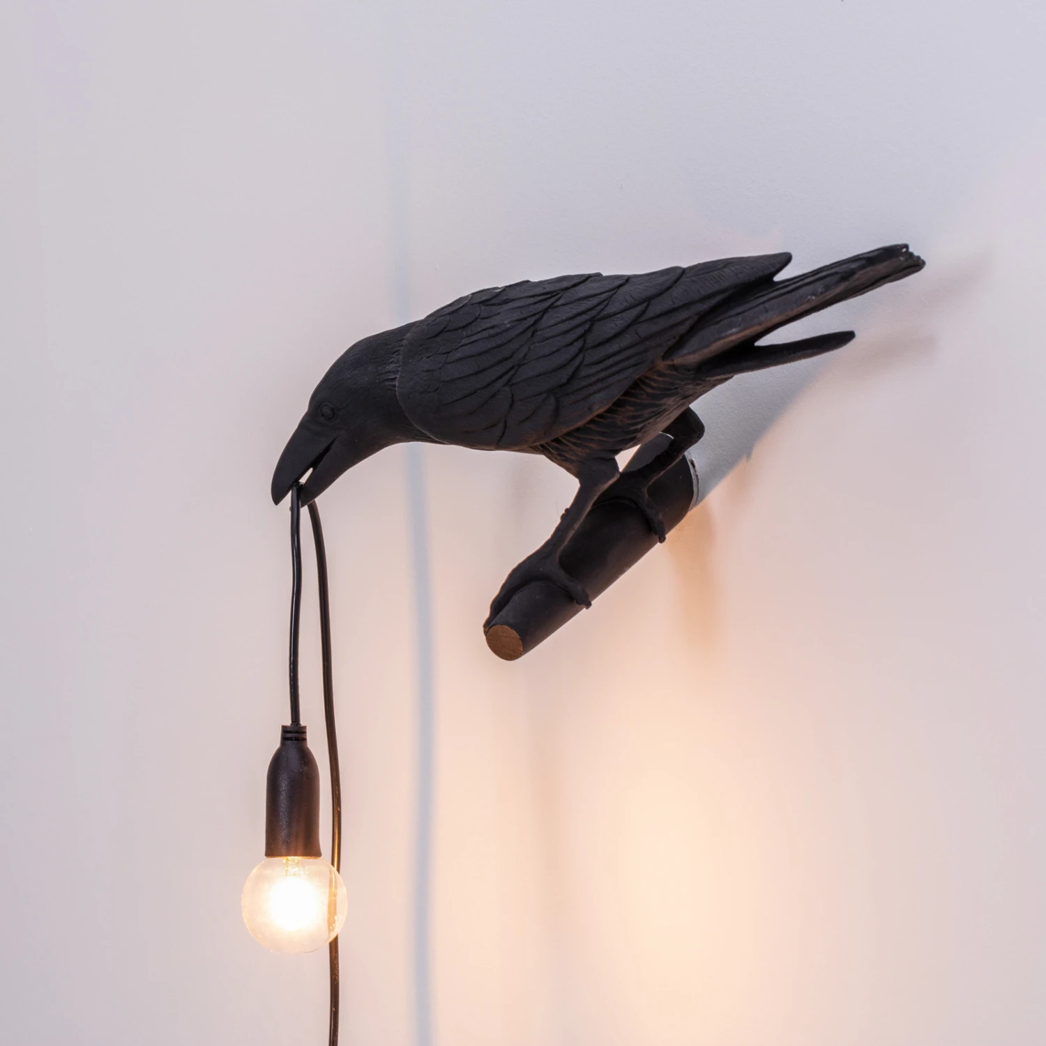 SELETTI Bird Lamp LED-Dekowandlampe, Links Schwarz 8 SELETTI Bird Lamp LED-Dekowandlampe, Links Schwarz – Bild 8
