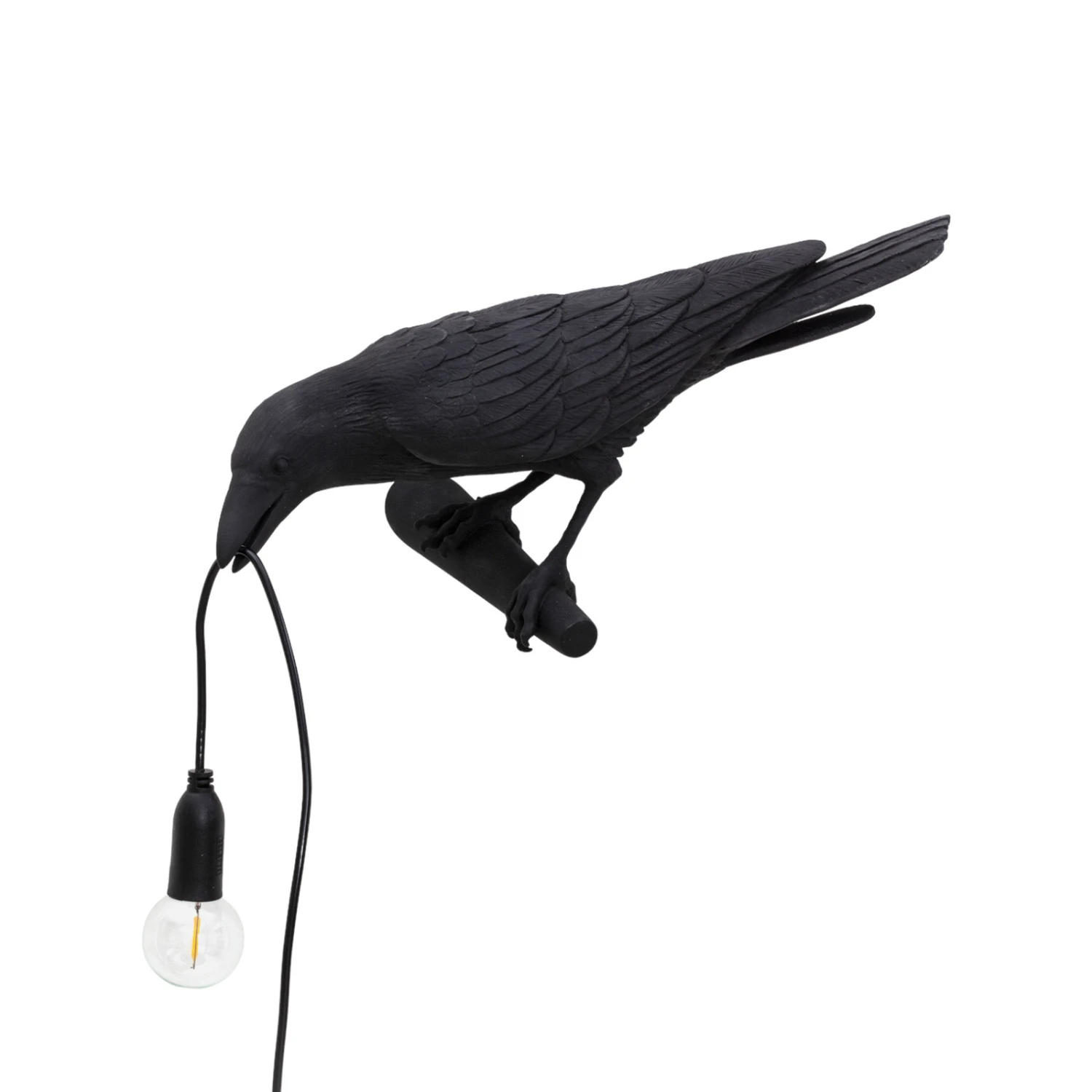 SELETTI Bird Lamp LED-Dekowandlampe, Links Schwarz 1 SELETTI Bird Lamp LED-Dekowandlampe, Links Schwarz