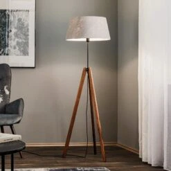 Rothfels Reba Stehlampe, Tripod, Filz Grau