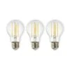 E27 LED-Filament 7W 806lm 2.700K Klar 3er-Set