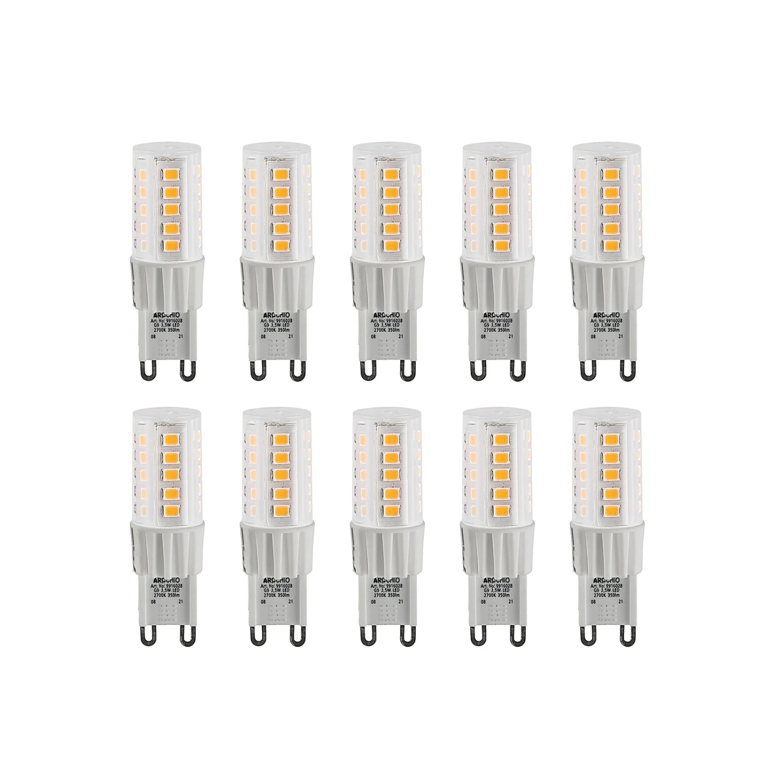 Arcchio LED-Stiftsockellampe G9 3,5W 827 10er-Set 1 Arcchio LED-Stiftsockellampe G9 3,5W 827 10er-Set