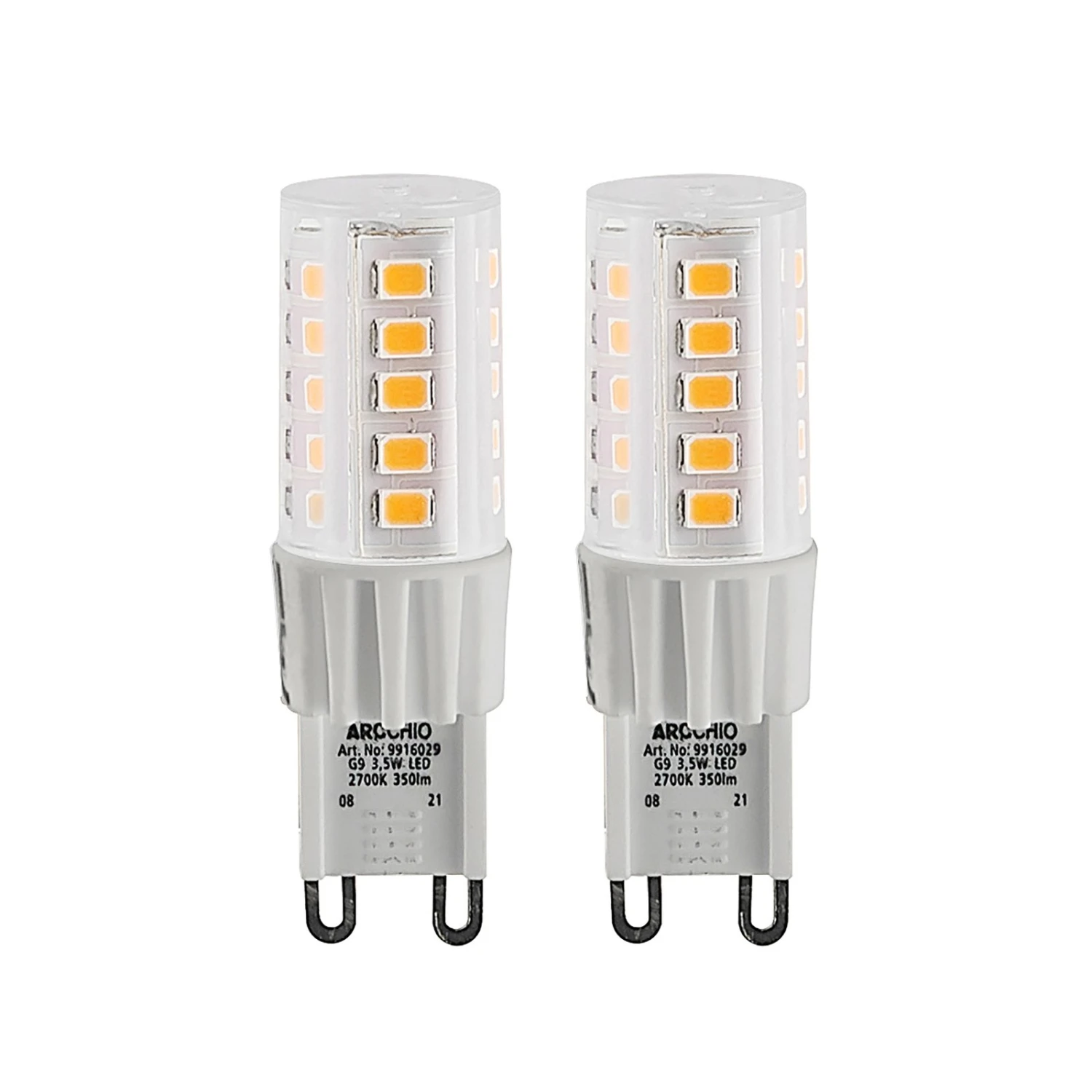Arcchio LED-Stiftsockellampe G9 3,5W 830 2er-Set 1 Arcchio LED-Stiftsockellampe G9 3,5W 830 2er-Set