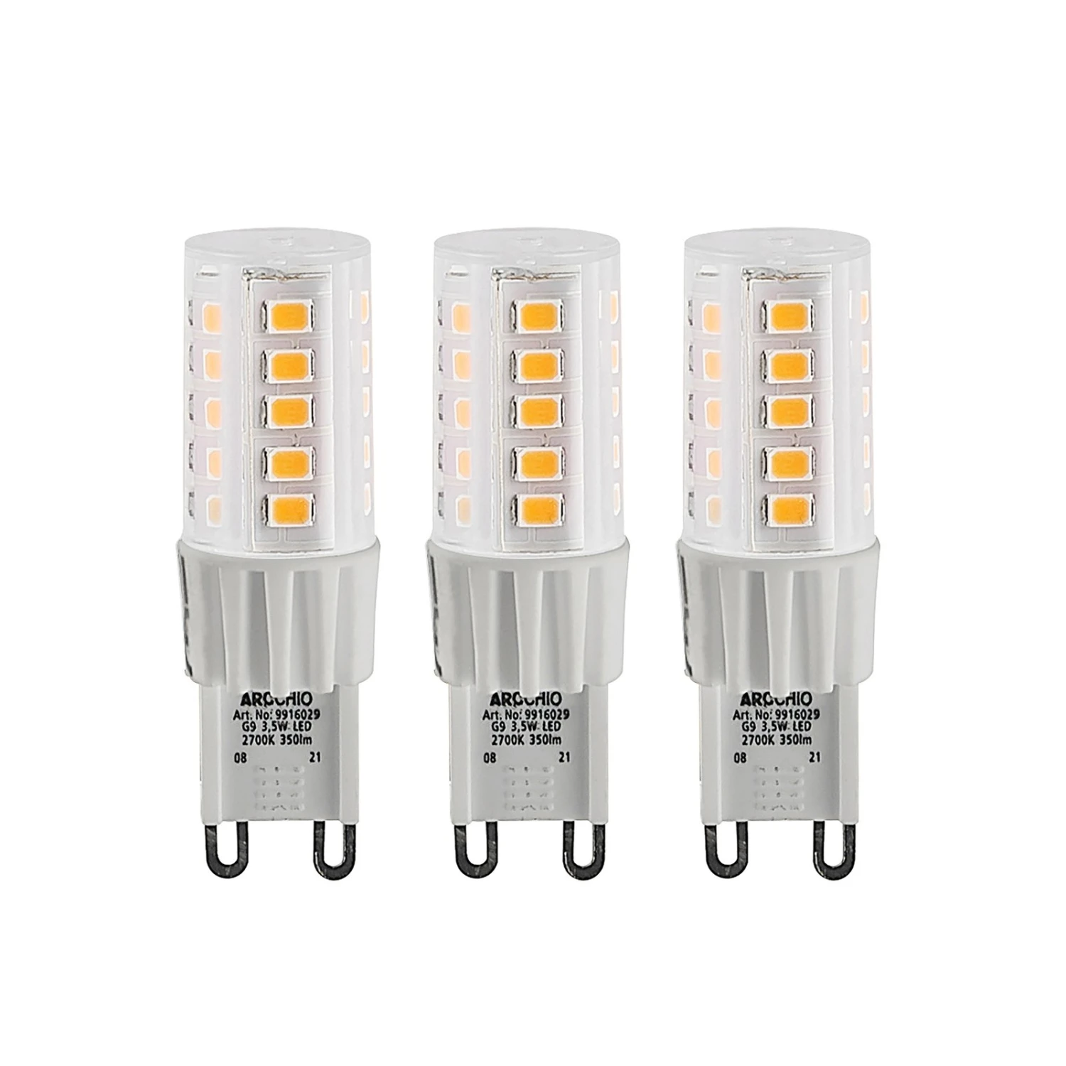 Arcchio LED-Stiftsockellampe G9 3,5W 830 3er-Set 1 Arcchio LED-Stiftsockellampe G9 3,5W 830 3er-Set