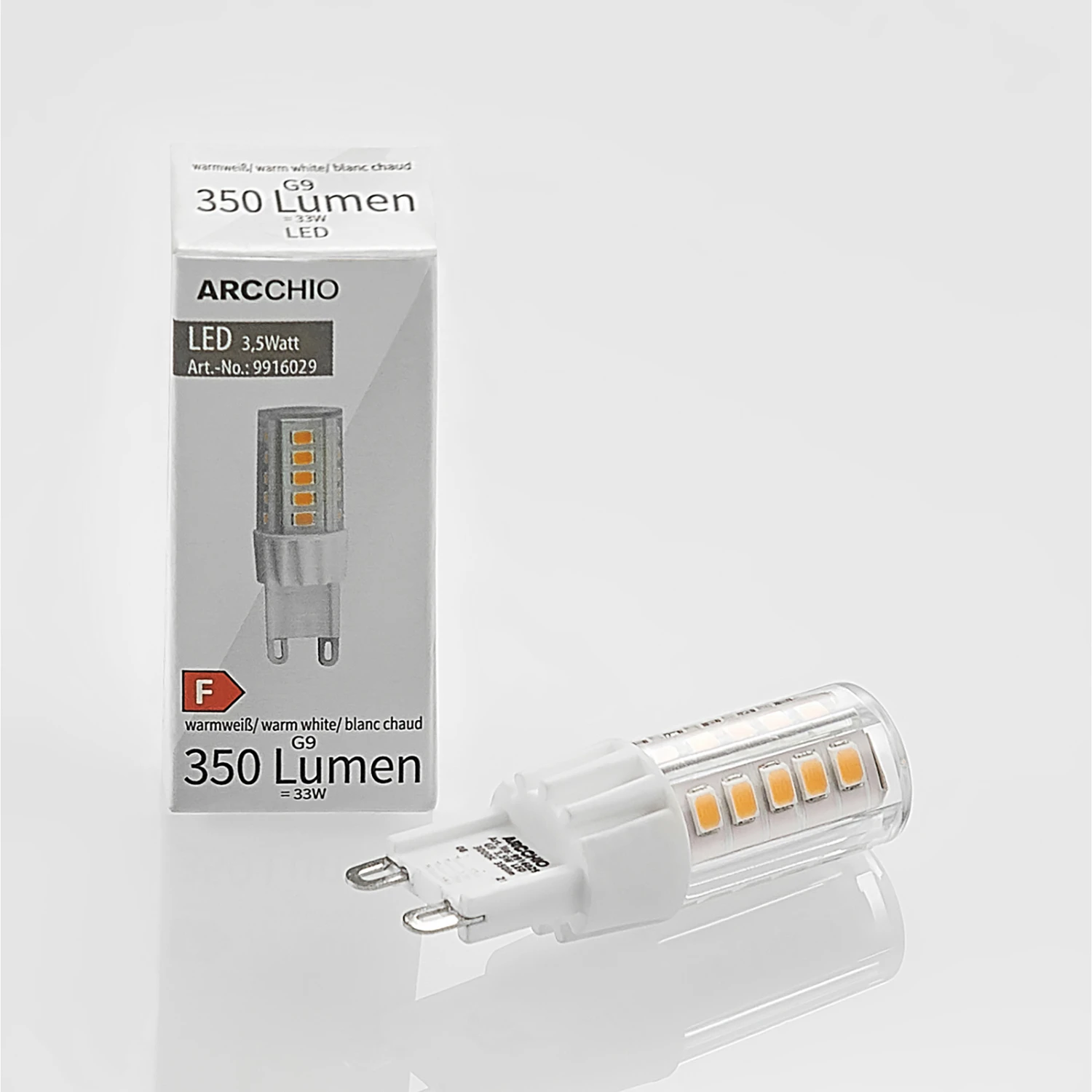 Arcchio LED-Stiftsockellampe G9 3,5W 830 10er-Set 7 Arcchio LED-Stiftsockellampe G9 3,5W 830 10er-Set – Bild 7