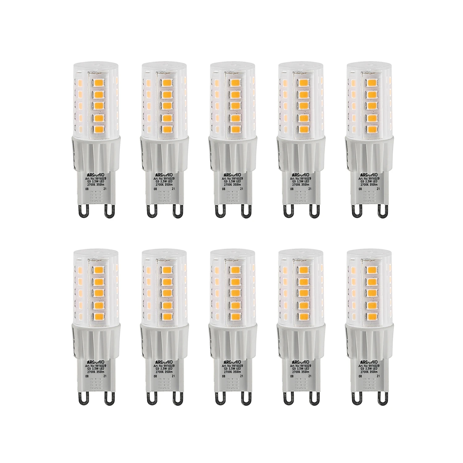 Arcchio LED-Stiftsockellampe G9 3,5W 830 10er-Set 1 Arcchio LED-Stiftsockellampe G9 3,5W 830 10er-Set