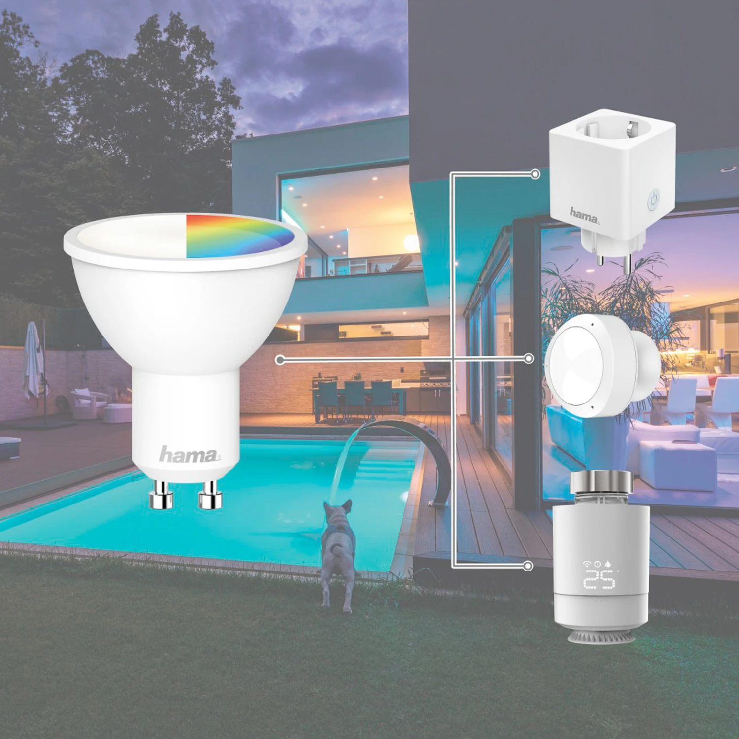 Hama WLAN LED-Reflektor GU10 5,5W 120° RGBW Dim 3 Hama WLAN LED-Reflektor GU10 5,5W 120° RGBW Dim – Bild 3