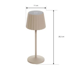 Lindby Esali LED-Akku-Tischleuchte, Sandbeige 11 Lindby Esali LED-Akku-Tischleuchte, Sandbeige -Paulmann Verkaufsgeschäft 10012697 3