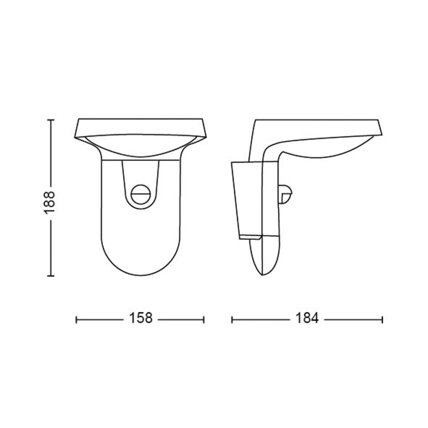 Philips Tyla LED-Außenwandleuchte, Bewegungssensor 6 Philips Tyla LED-Außenwandleuchte, Bewegungssensor – Bild 6