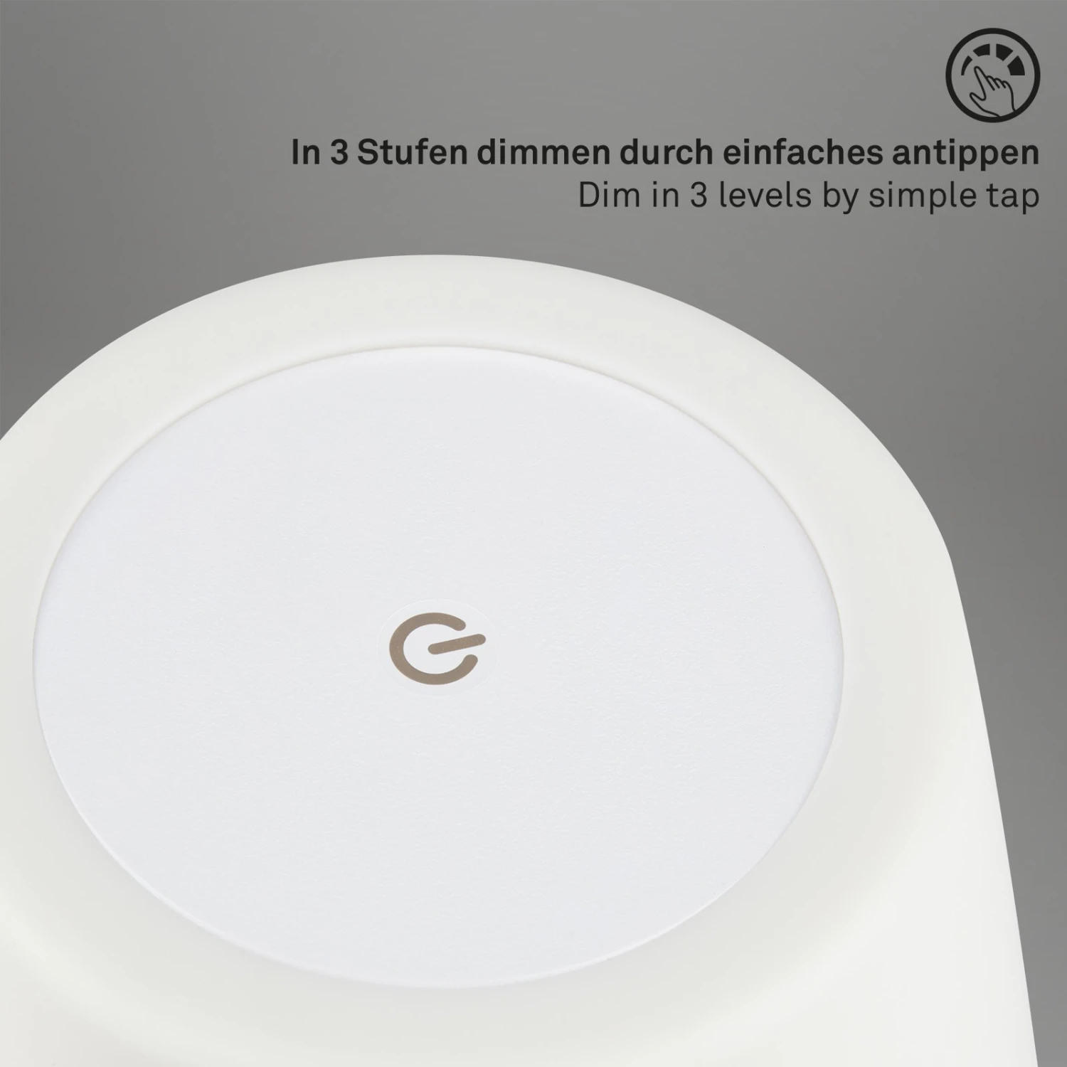 LED-Outdoor-Tischleuchte Campi, Akku, Dim, Weiß 6 LED-Outdoor-Tischleuchte Campi, Akku, Dim, Weiß – Bild 6