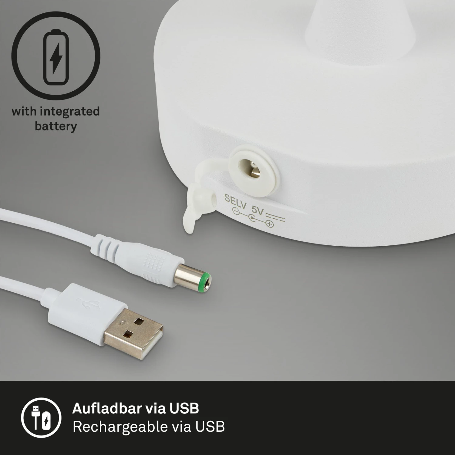 LED-Outdoor-Tischleuchte Campi, Akku, Dim, Weiß 8 LED-Outdoor-Tischleuchte Campi, Akku, Dim, Weiß – Bild 8