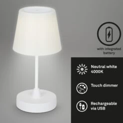 LED-Outdoor-Tischleuchte Campi, Akku, Dim, Weiß 17 LED-Outdoor-Tischleuchte Campi, Akku, Dim, Weiß -Paulmann Verkaufsgeschäft 10013623 8