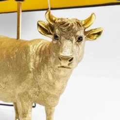 KARE Cow Gold Tischleuchte Mit Leinenschirm 11 KARE Cow Gold Tischleuchte Mit Leinenschirm -Paulmann Verkaufsgeschäft 10014607 3