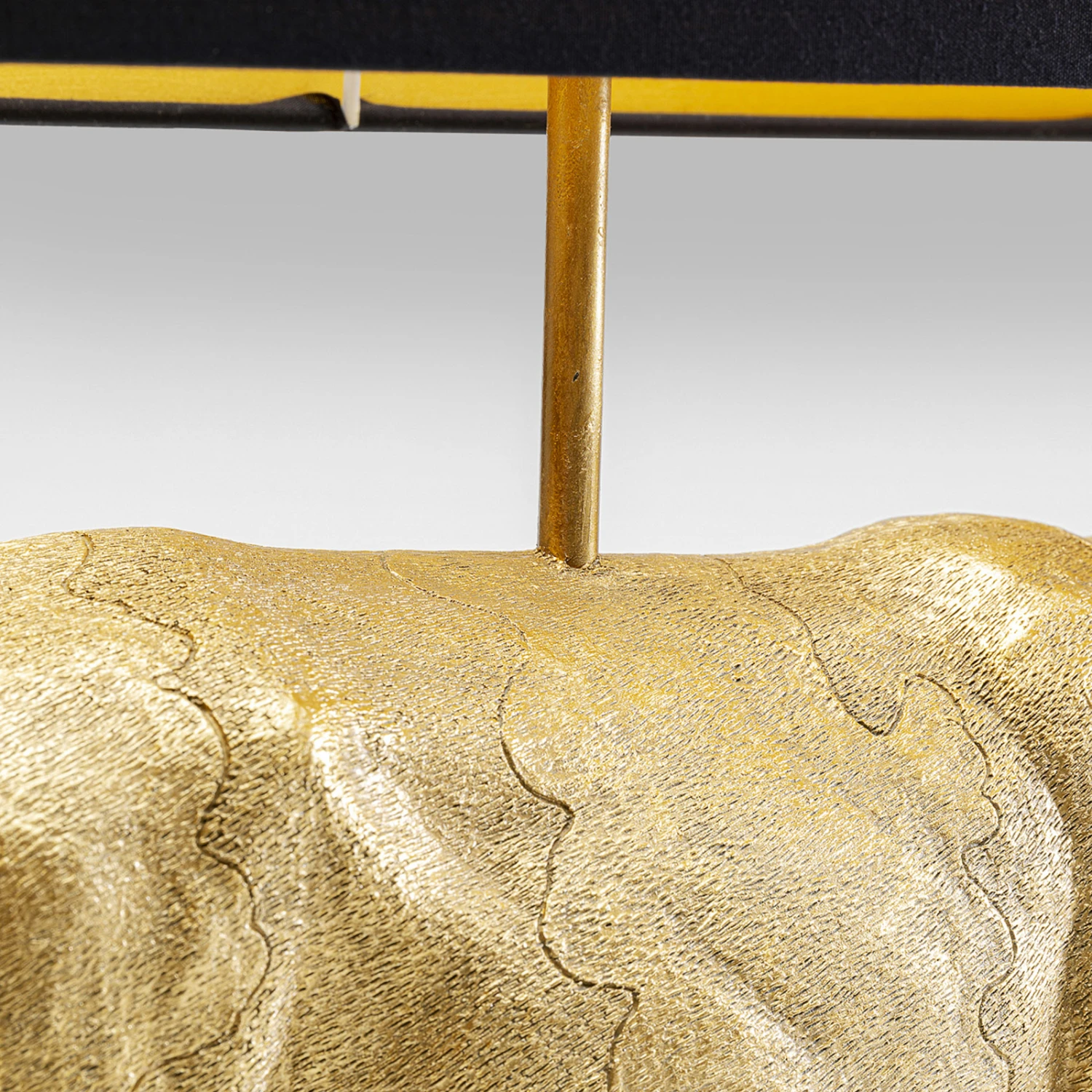 KARE Cow Gold Tischleuchte Mit Leinenschirm 5 KARE Cow Gold Tischleuchte Mit Leinenschirm – Bild 5