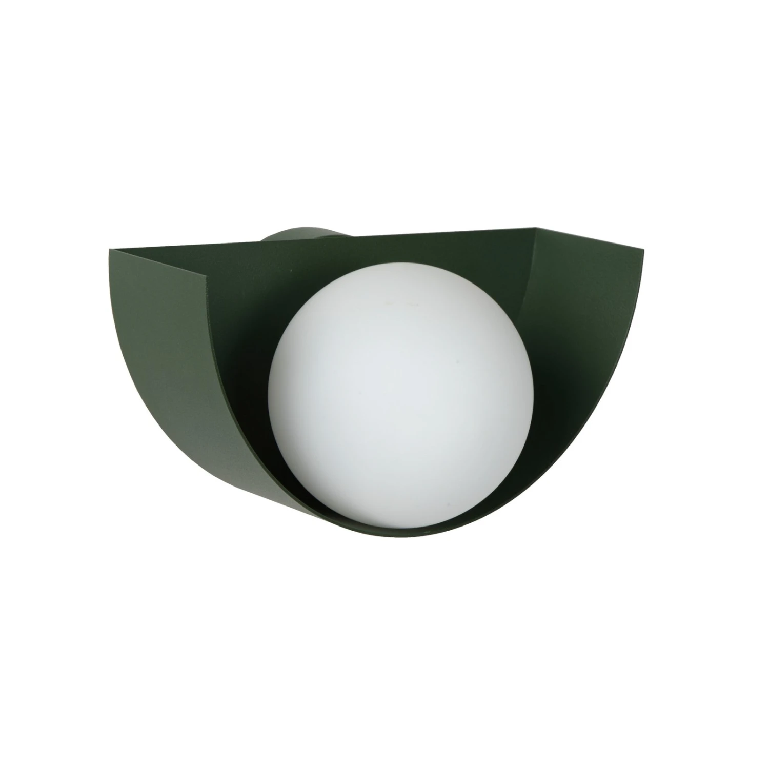 Wandlampe Benni Mit Kugelschirm Aus Glas, Grün 3 Wandlampe Benni Mit Kugelschirm Aus Glas, Grün – Bild 3