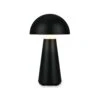 LED-Akku-Tischleuchte Fungo, Aufladbar, Schwarz