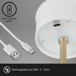 LED-Tischleuchte Kiki Mit Akku 3.000K, Braun/gold 16 LED-Tischleuchte Kiki Mit Akku 3.000K, Braun/gold -Paulmann Verkaufsgeschäft 10015134 7