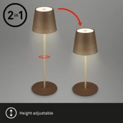 LED-Tischleuchte Kiki Mit Akku 3.000K, Braun/gold 17 LED-Tischleuchte Kiki Mit Akku 3.000K, Braun/gold -Paulmann Verkaufsgeschäft 10015134 8