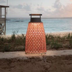 Bover Nans M/49/R Akku-Tischleuchte Für Außen, Rot