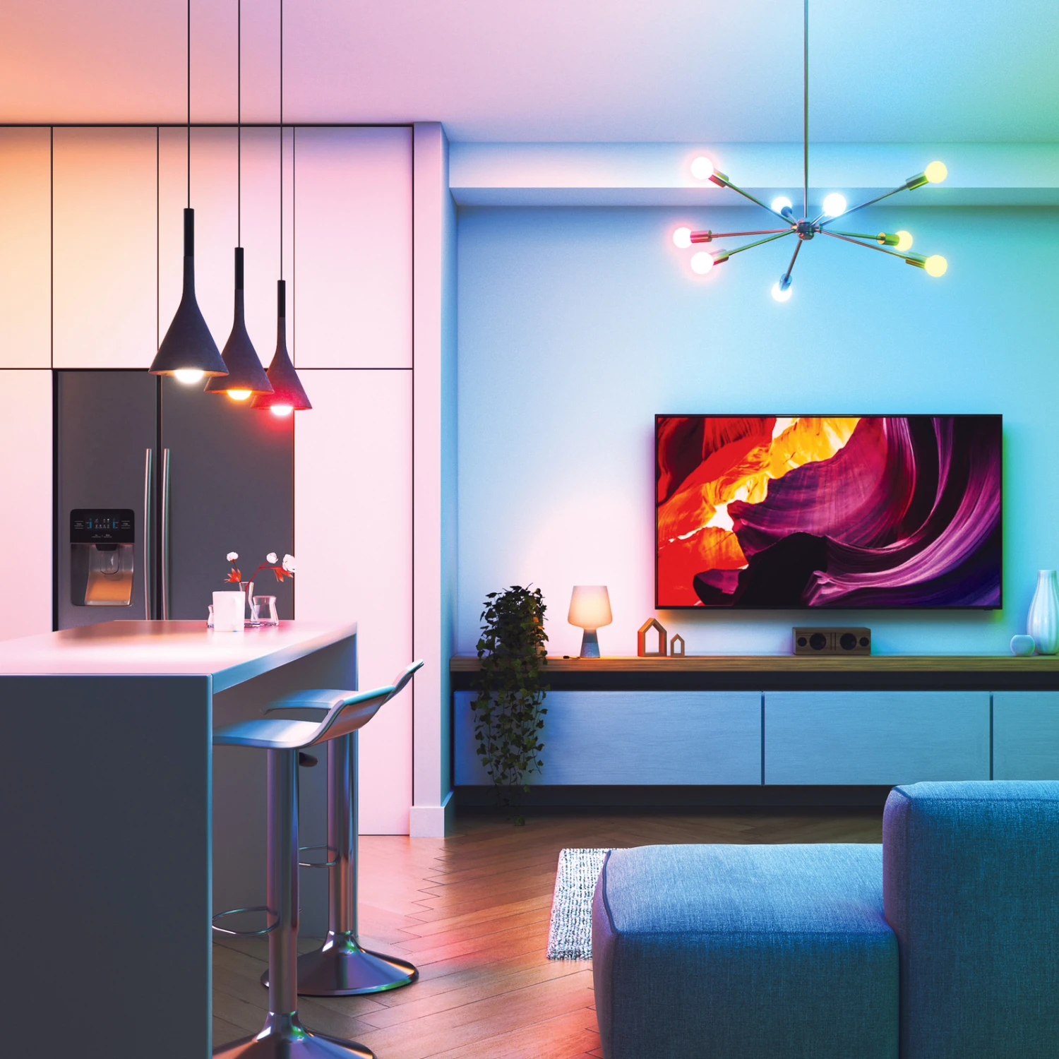 Nanoleaf Matter Smart Bulb E27 8,5W CCT RGB 3er 2 Nanoleaf Matter Smart Bulb E27 8,5W CCT RGB 3er – Bild 2