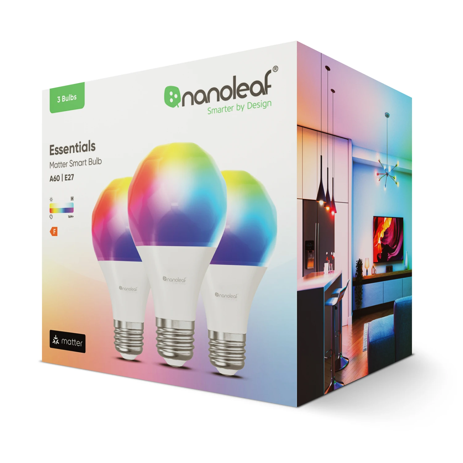 Nanoleaf Matter Smart Bulb E27 8,5W CCT RGB 3er 6 Nanoleaf Matter Smart Bulb E27 8,5W CCT RGB 3er – Bild 6