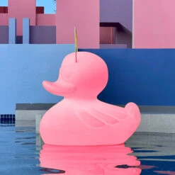 LED-Designleuchte DUCK-DUCK XL Für Außen In Pink