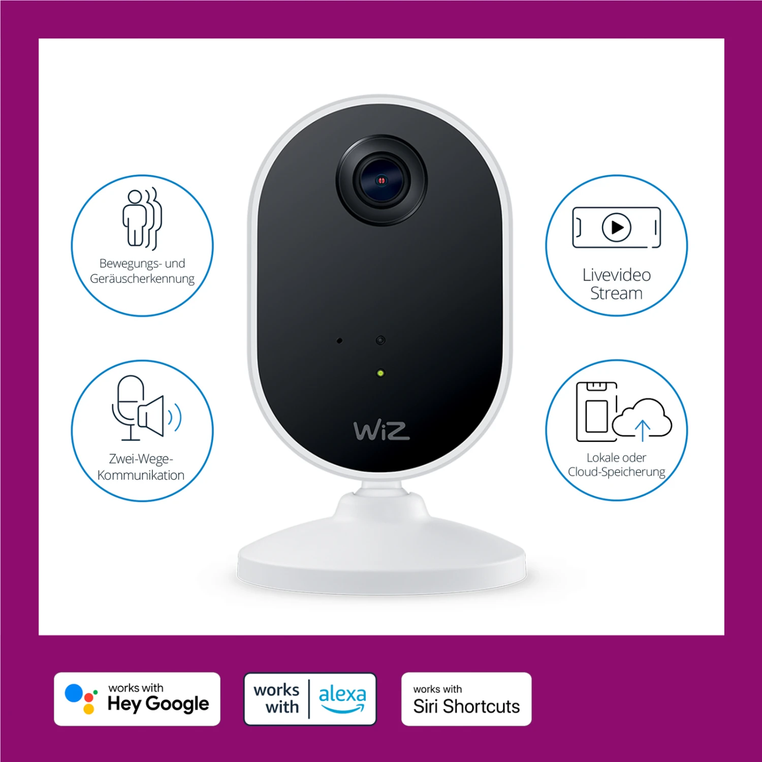 WiZ Indoor Security Kamera Mit Wi-Fi 5 WiZ Indoor Security Kamera Mit Wi-Fi – Bild 5