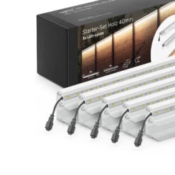 LED-Lichtleiste 5er-Starter-Set Holzzaun Silber 12 LED-Lichtleiste 5er-Starter-Set Holzzaun Silber -Paulmann Verkaufsgeschäft 10016868 5