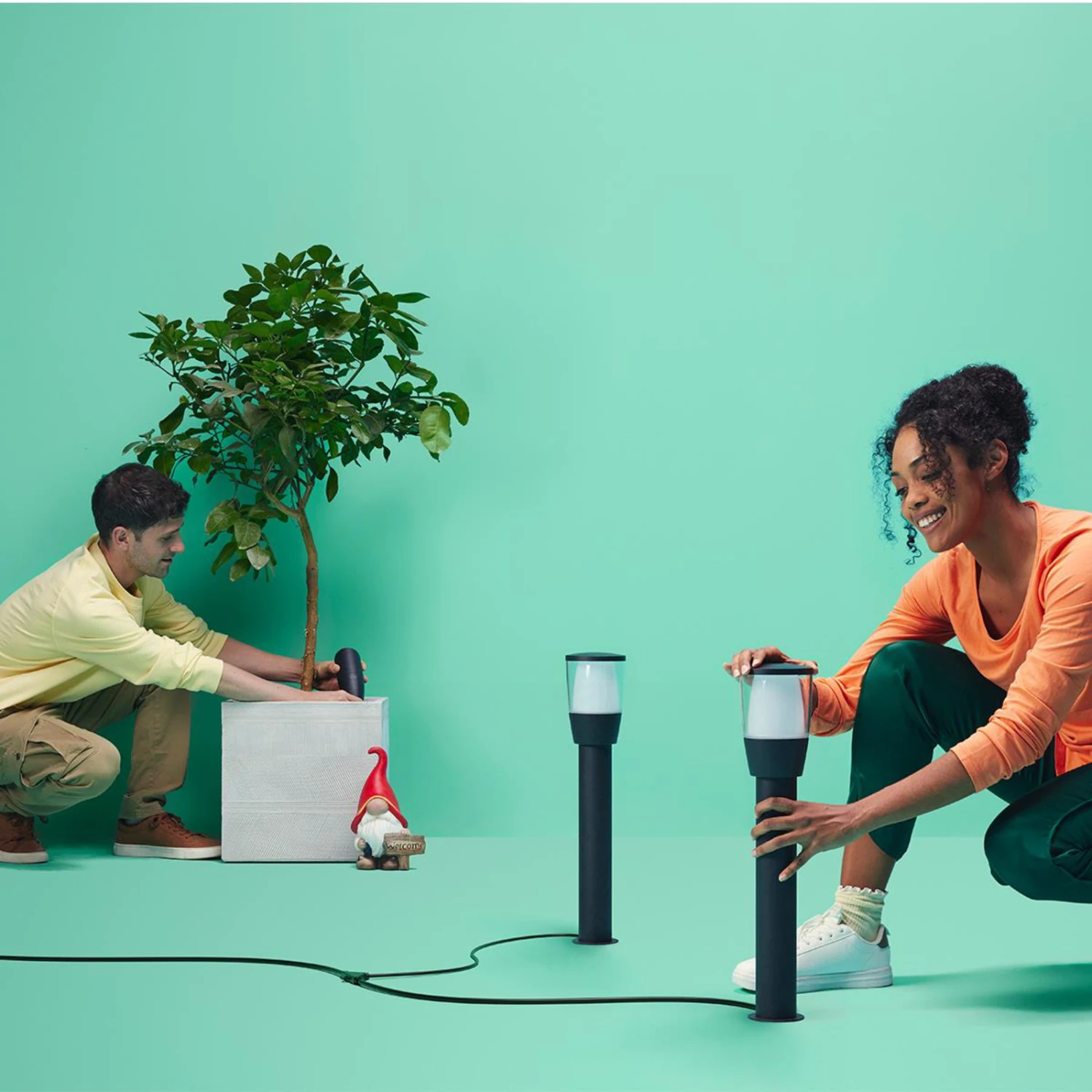 WiZ Elpas LED-Wegeleuchte Schwarz RGBW Erweiterung 2 WiZ Elpas LED-Wegeleuchte Schwarz RGBW Erweiterung – Bild 2