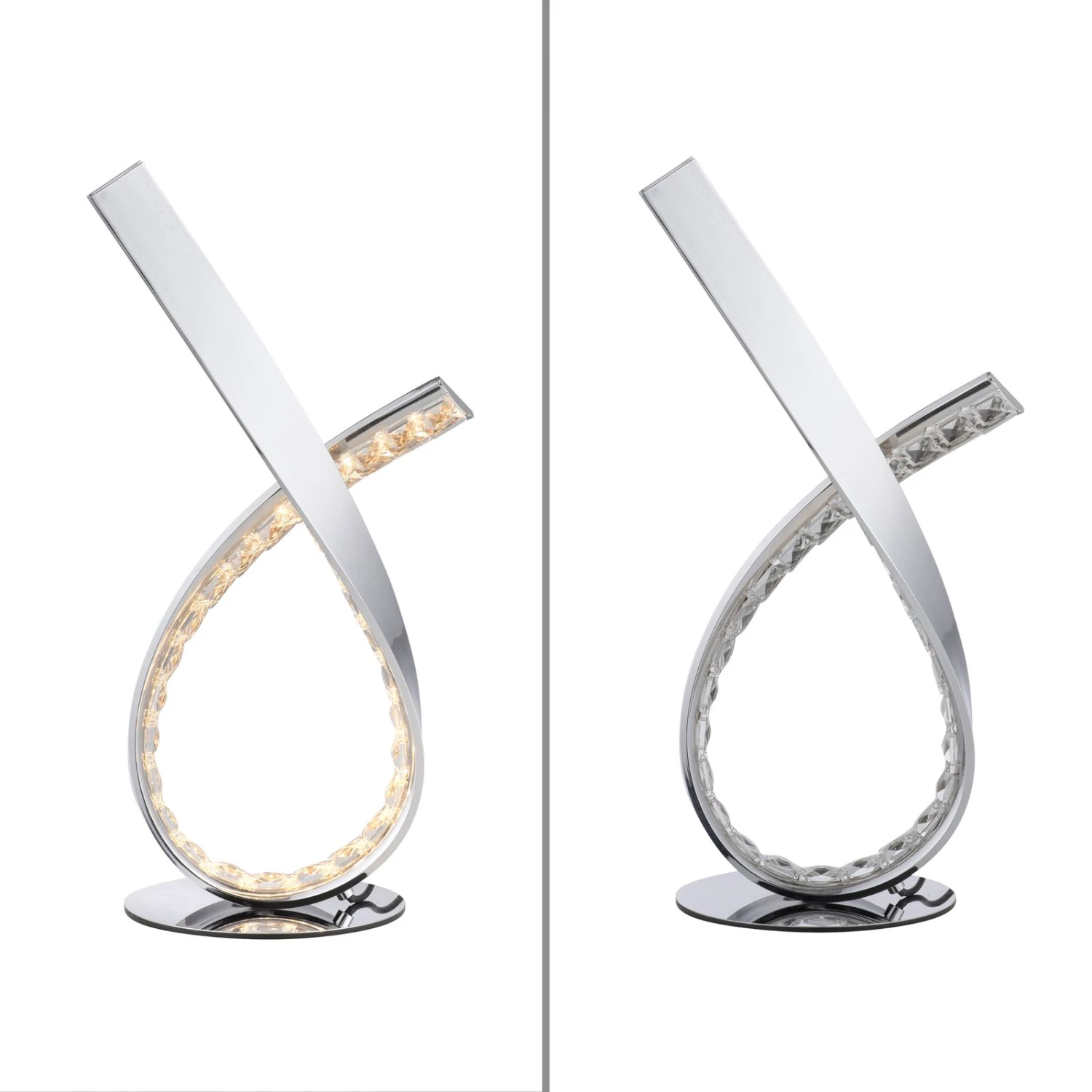 LED-Tischleuchte Brilla, Dimmbar, Chrom 8 LED-Tischleuchte Brilla, Dimmbar, Chrom – Bild 8