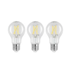 LED-Lampe E27 6W 2.700K Filament,dimmbar Klar 3er