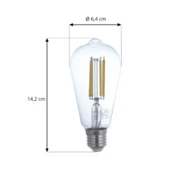 Prios LED-Filamentlampe E27 ST64 7W WLAN Klar 2er 7 Prios LED-Filamentlampe E27 ST64 7W WLAN Klar 2er -Paulmann Verkaufsgeschäft 10018393 3