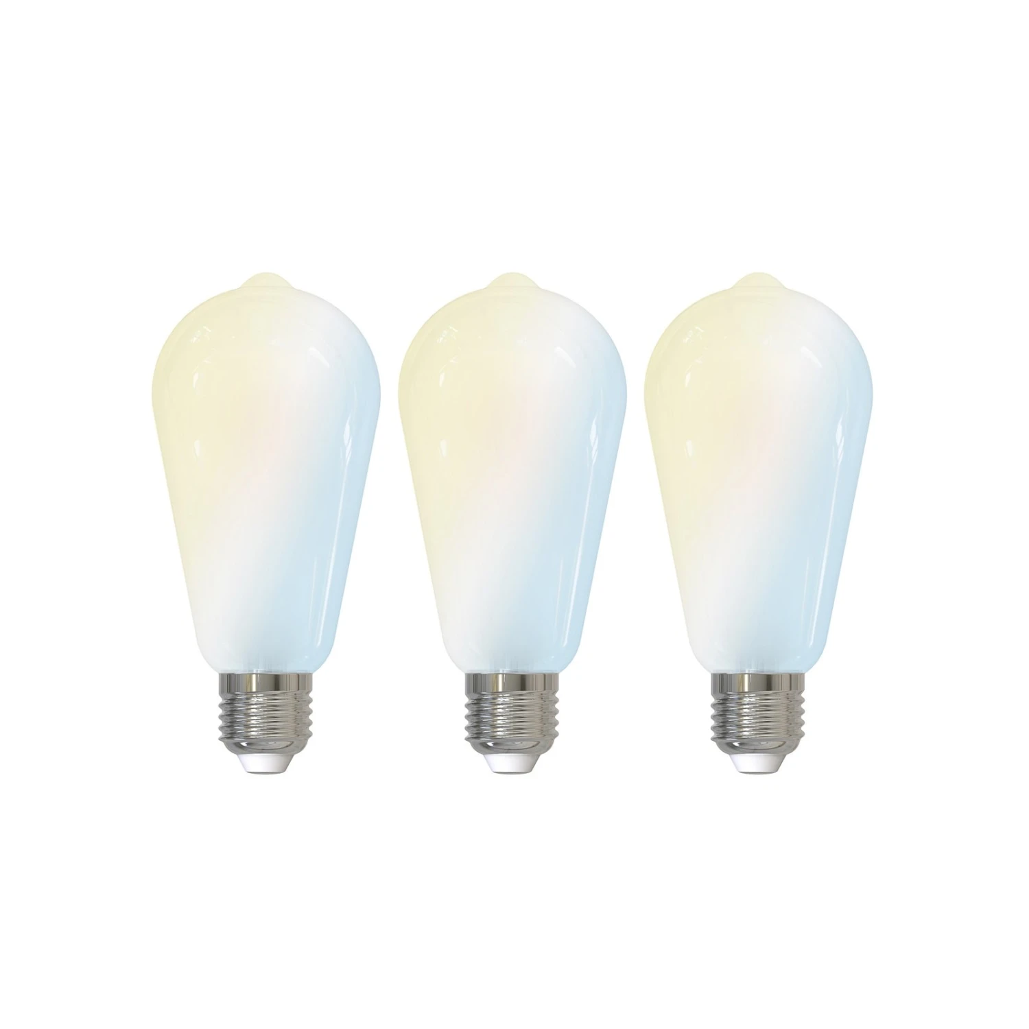 Prios LED-E27-Leuchtmittel ST64 7W WLAN Matt 3er 1 Prios LED-E27-Leuchtmittel ST64 7W WLAN Matt 3er