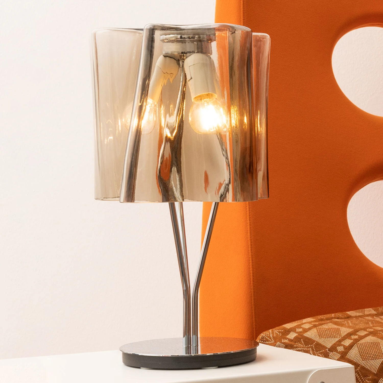 Artemide Logico Tischlampe 64 Cm Rauchgrau/chrom 1 Artemide Logico Tischlampe 64 Cm Rauchgrau/chrom