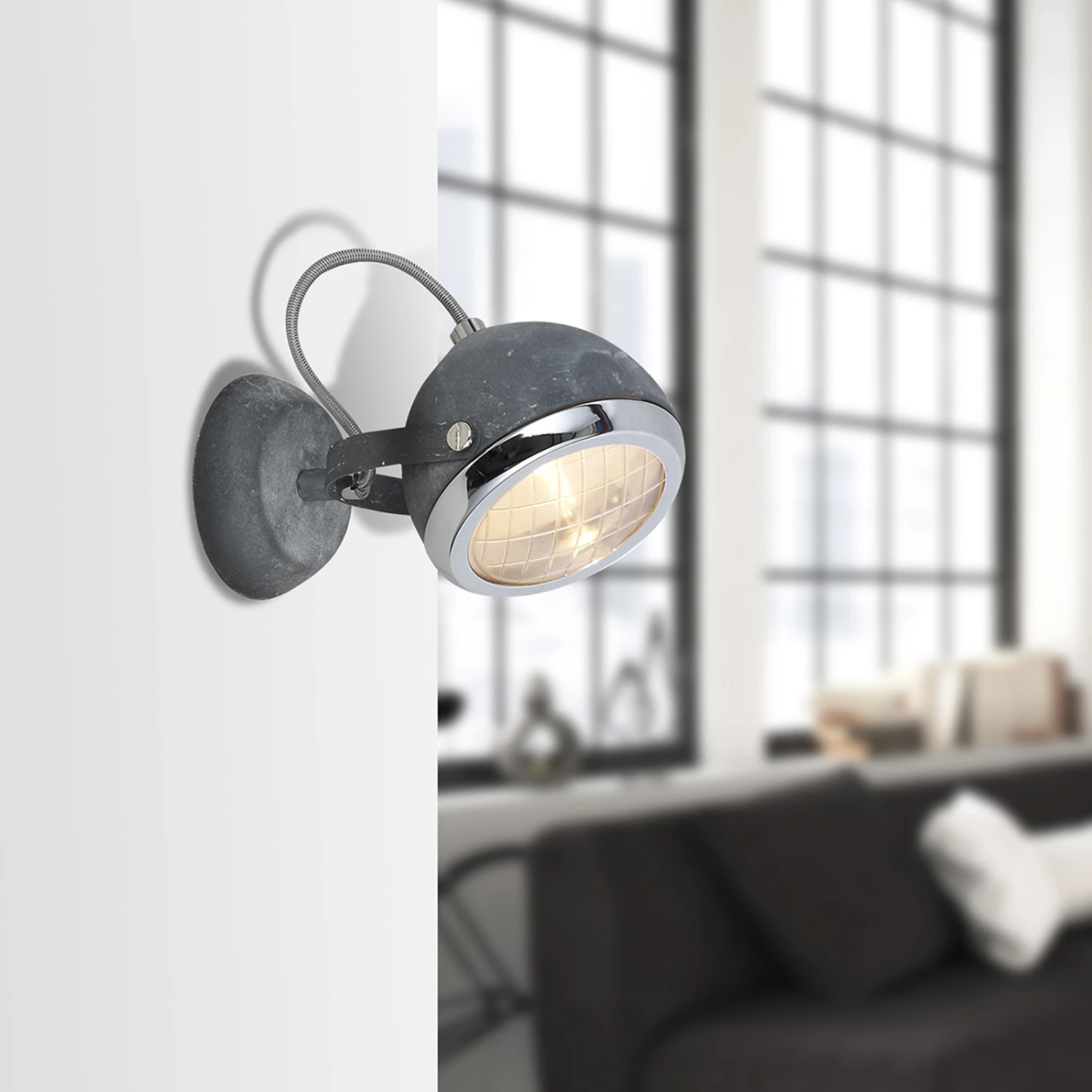 BRILLIANT Wandleuchte Rider In Betonoptik 2 BRILLIANT Wandleuchte Rider In Betonoptik – Bild 2