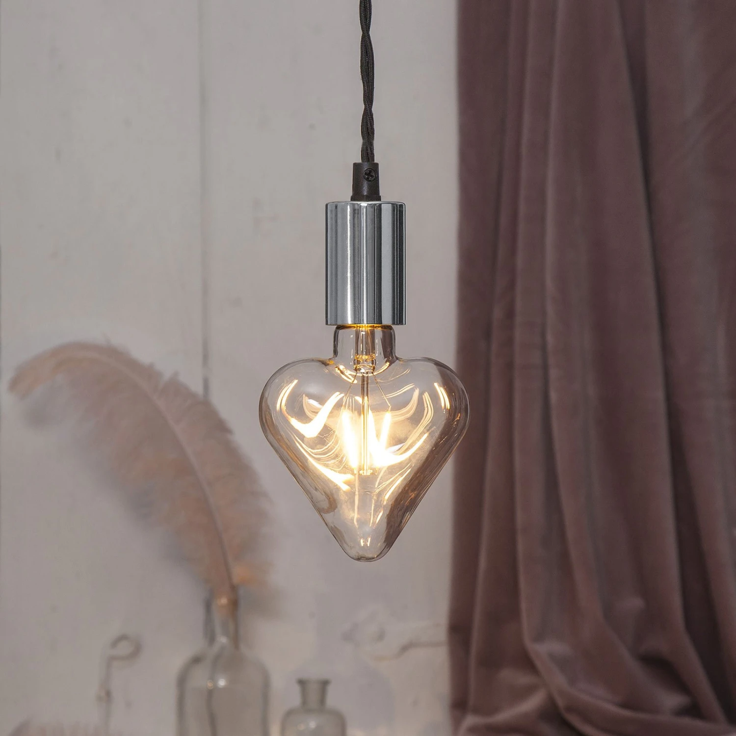 E27-Fassung Stil Mit Kabel, Silberfarben 6 E27-Fassung Stil Mit Kabel, Silberfarben – Bild 6