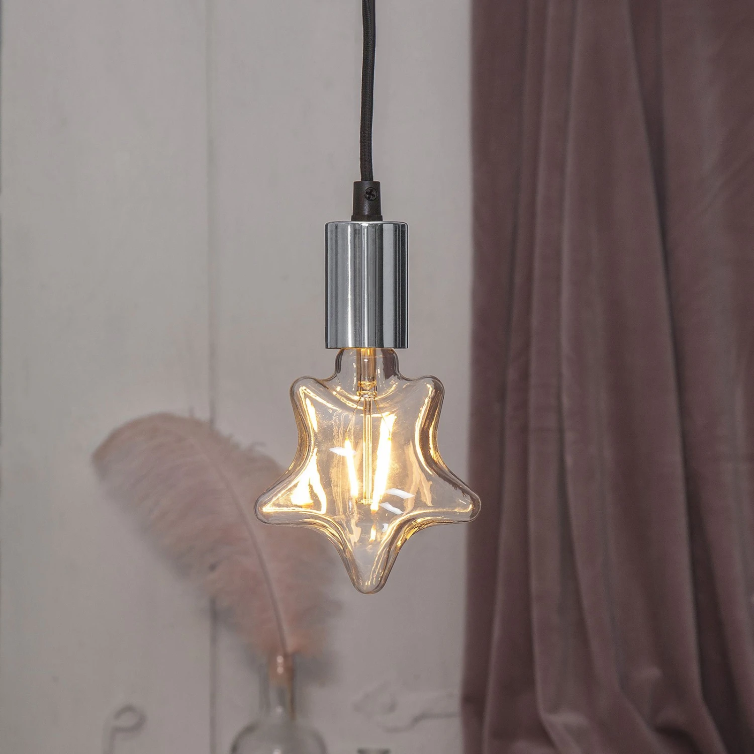 E27-Fassung Stil Mit Kabel, Silberfarben 1 E27-Fassung Stil Mit Kabel, Silberfarben