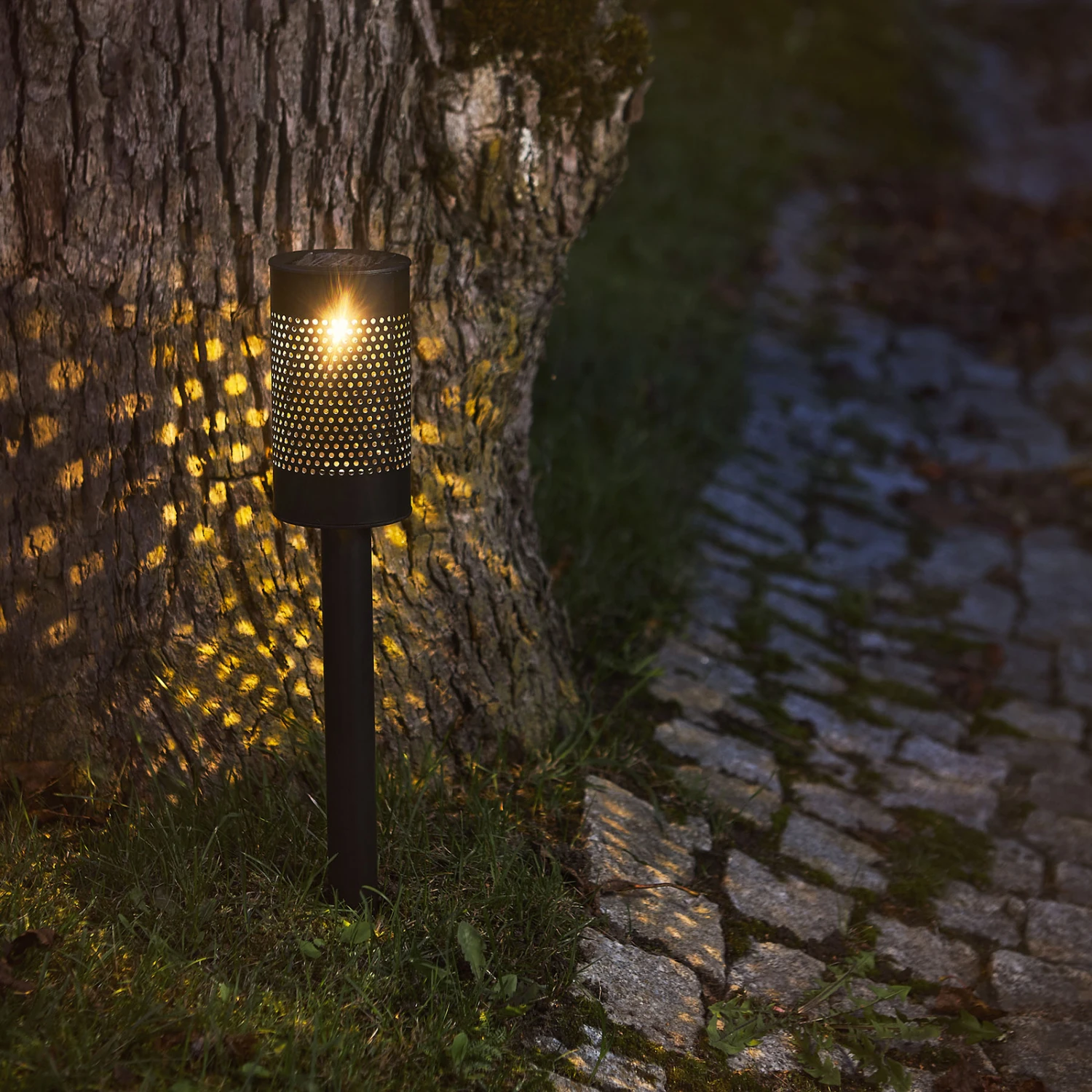 LED-Solarleuchte Blace Mit Langem Erdspieß, 46cm 2 LED-Solarleuchte Blace Mit Langem Erdspieß, 46cm – Bild 2