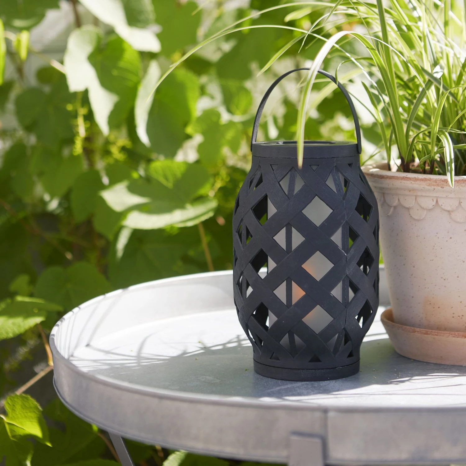 LED-Laterne Flame Lantern, Schwarz, Höhe 23 Cm 3 LED-Laterne Flame Lantern, Schwarz, Höhe 23 Cm – Bild 3