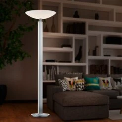 BANKAMP Pure F LED-Deckenfluter, Nickel