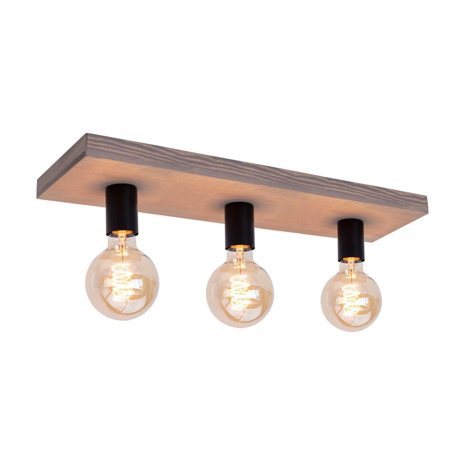 Envostar Lobo Deckenlampe 3fl. Kiefer Grau 1 Envostar Lobo Deckenlampe 3fl. Kiefer Grau