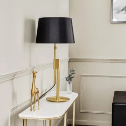 Rothfels Lemalian Stoff-Hockerleuchte, Messing -Paulmann Verkaufsgeschäft 1575052 2