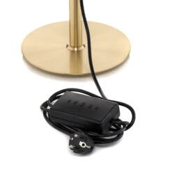 Rothfels Lemalian Stoff-Hockerleuchte, Messing -Paulmann Verkaufsgeschäft 1575052 8